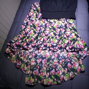 Girls 2 pc.halter top with a high low skirt